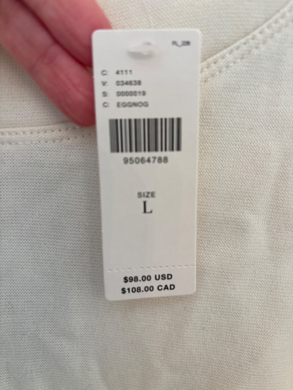 NWT Anthropologie sweatshirt sz L - Picture 3 of 4